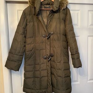 Dana Buchman Women's Puffer Coat with attached Hood